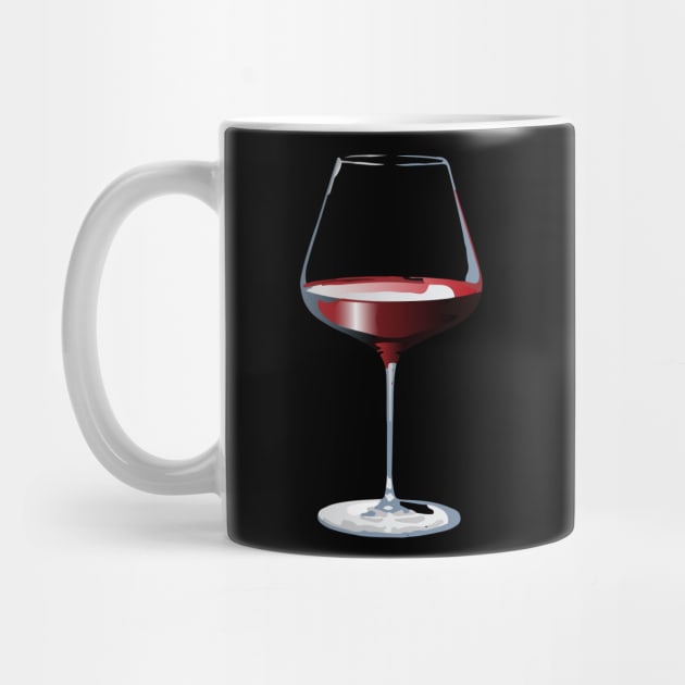 Red wine glass by leewarddesign